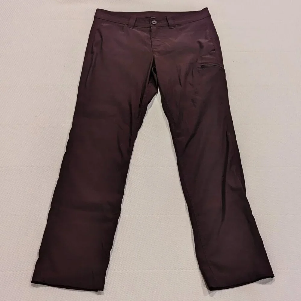 Eddie Bauer Stretch Rainier Hiking Outdoor Pants in Plum Purple, Size 8 - Picture 5 of 6